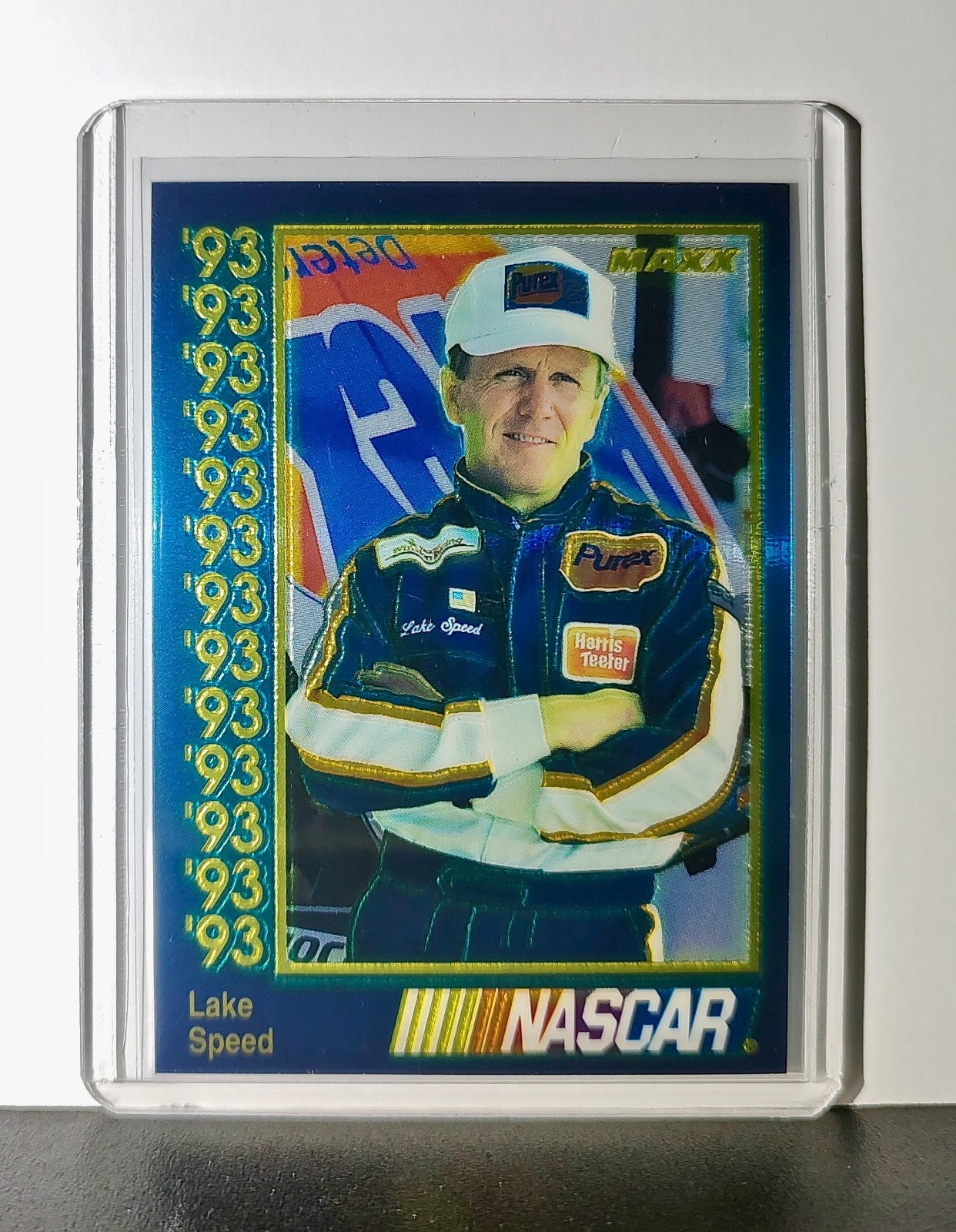 Lake Speed 1993 Maxx Premier Plus Racing #83 NASCAR Card Lake Speed Racing