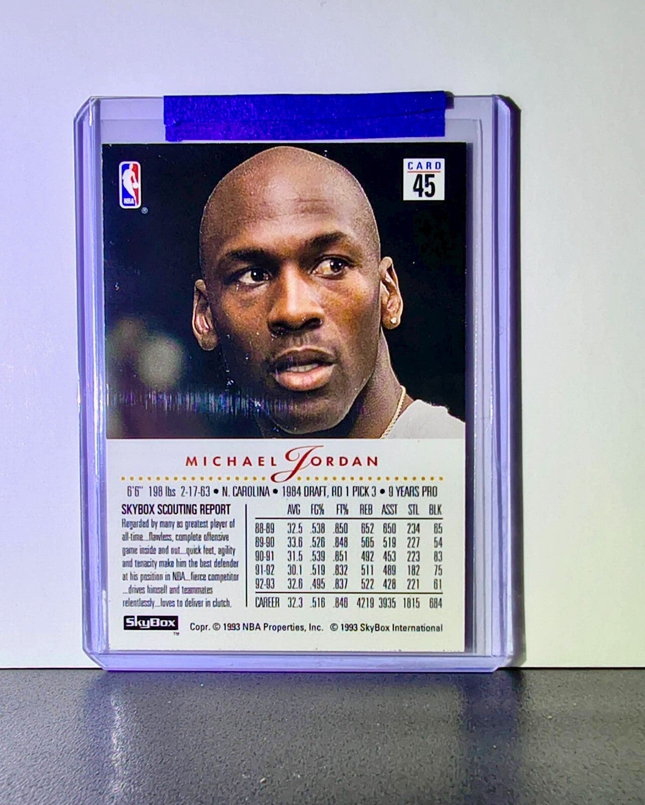 Michael Jordan 1993-94 Skybox Premium #45 Basketball Card Chicago Bulls