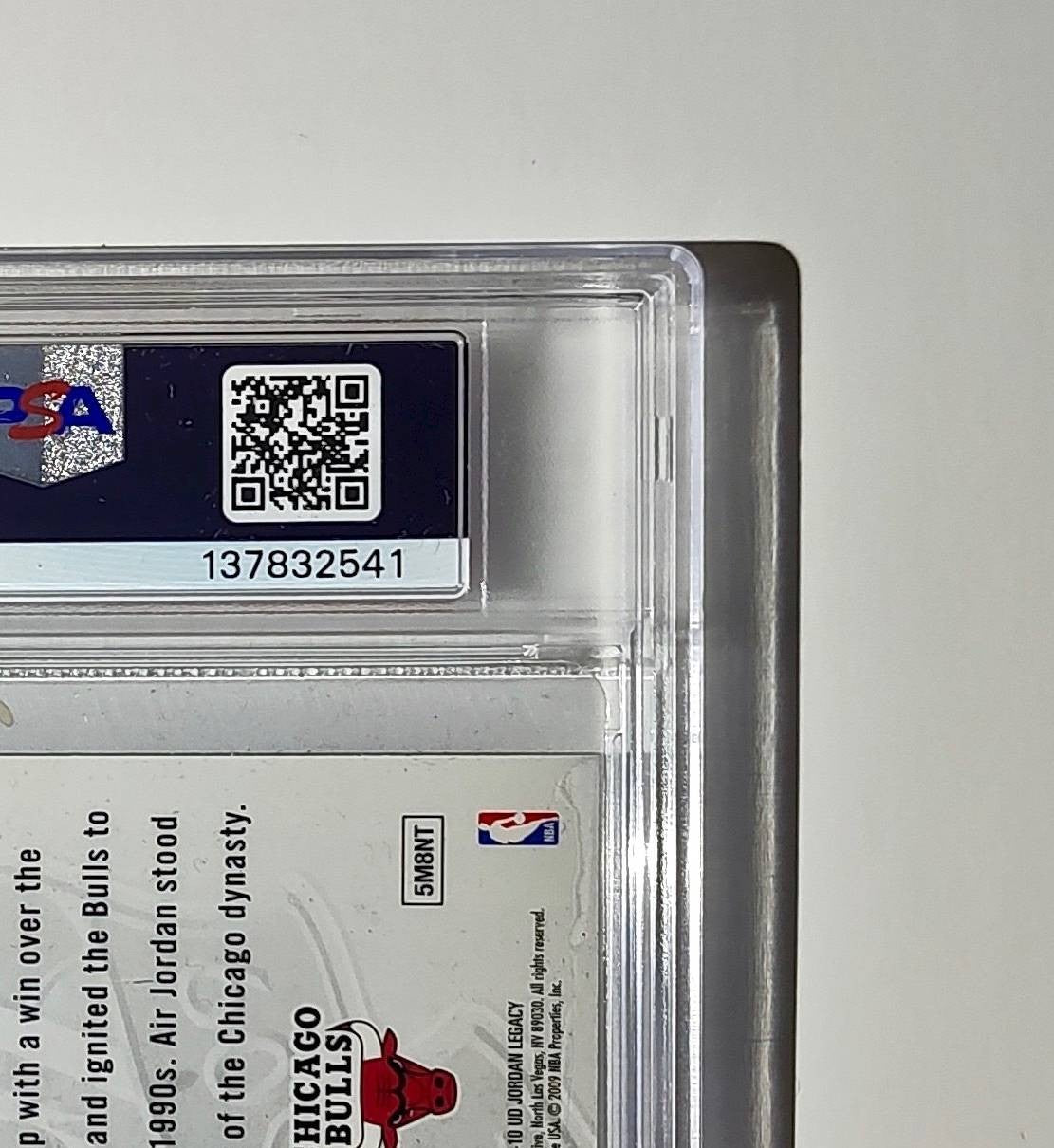 Michael Jordan 2009 Upper Deck Jordan Legacy #MJ-10 Jumbo Card PSA 6 EX-MT