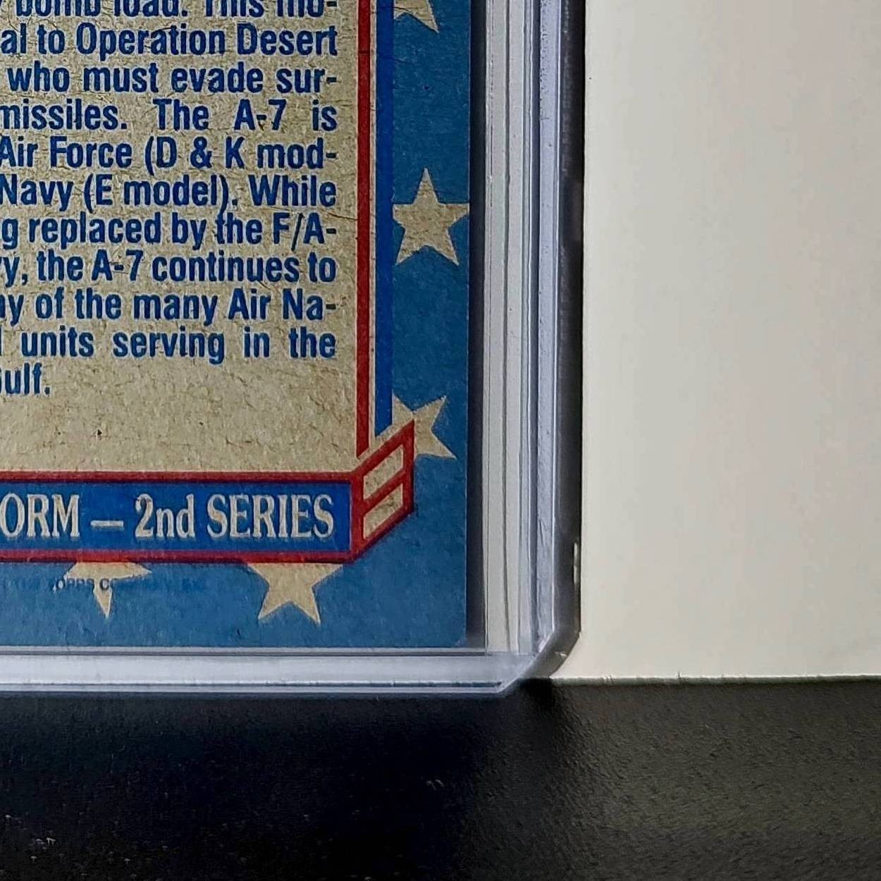 A-7 Corsair II 1991 Topps Desert Storm #112 Card
