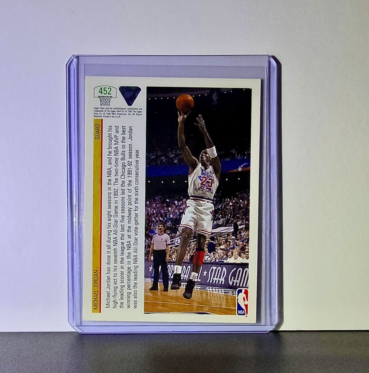 Michael Jordan 1991-92 Upper Deck All-Star #452 Basketball Card Chicago Bulls
