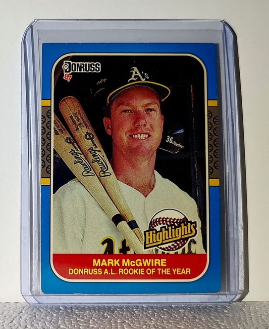 Mark McGwire 1987 Donruss MLB #54 Baseball Card Oakland Athletics