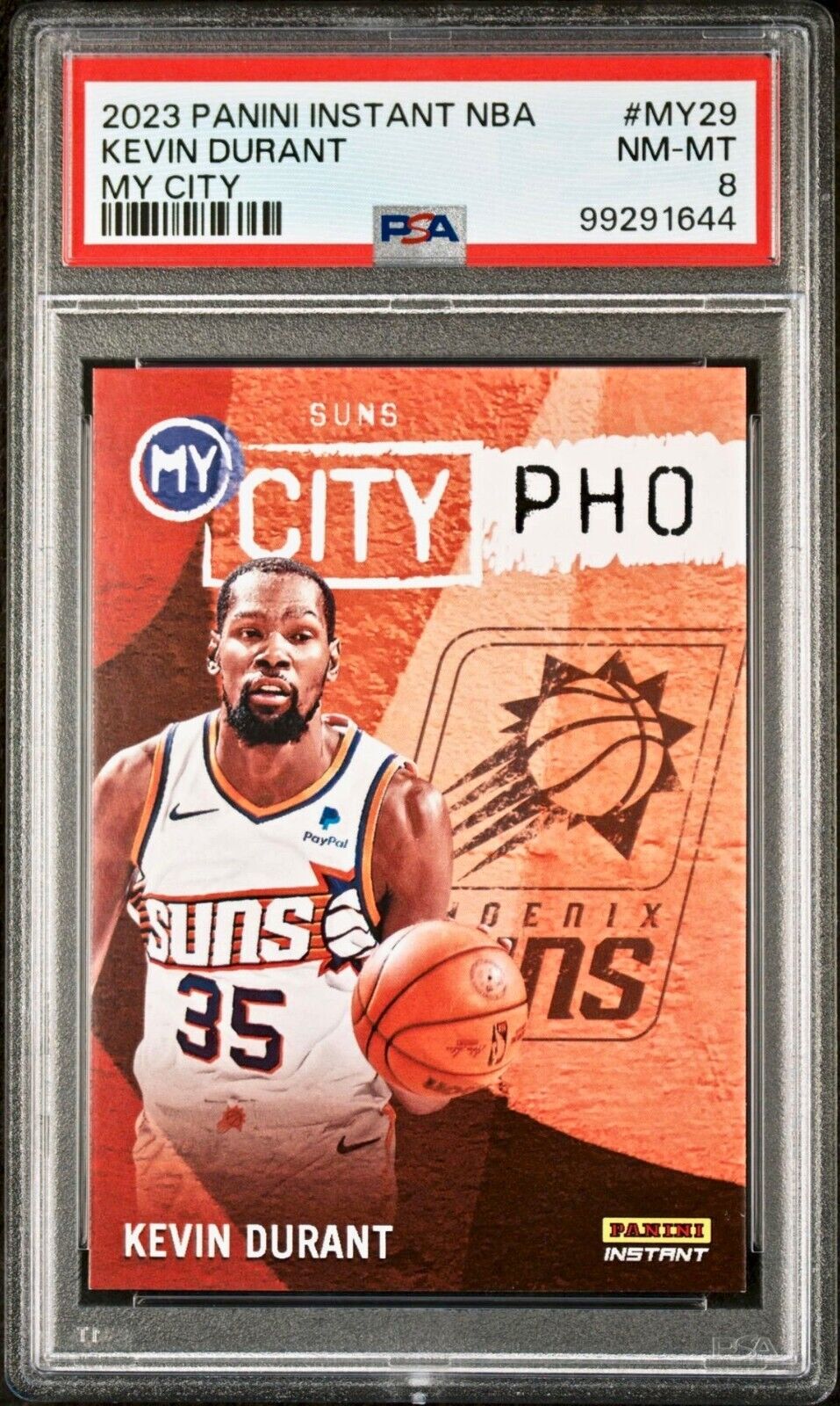 Kevin Durant 2023 Panini MyCity NBA #MY-29 Basketball Card PSA 8 NM-MT+