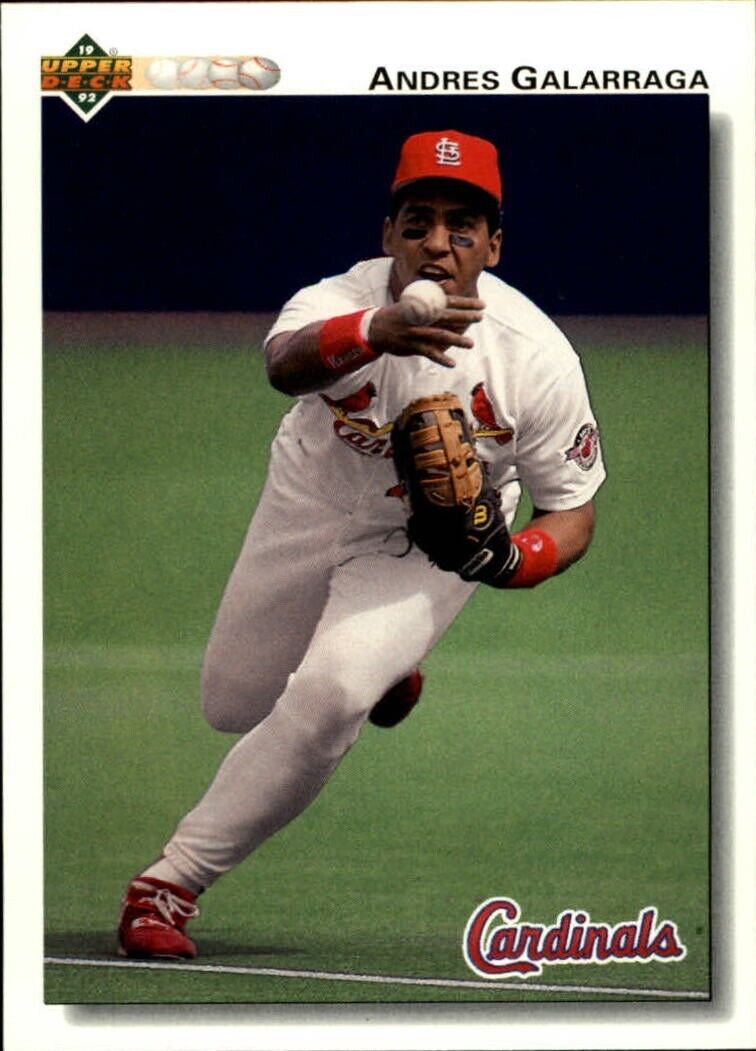 Andres Galarraga 1992 Upper Deck MLB #758 Baseball Card St. Louis Cardinals