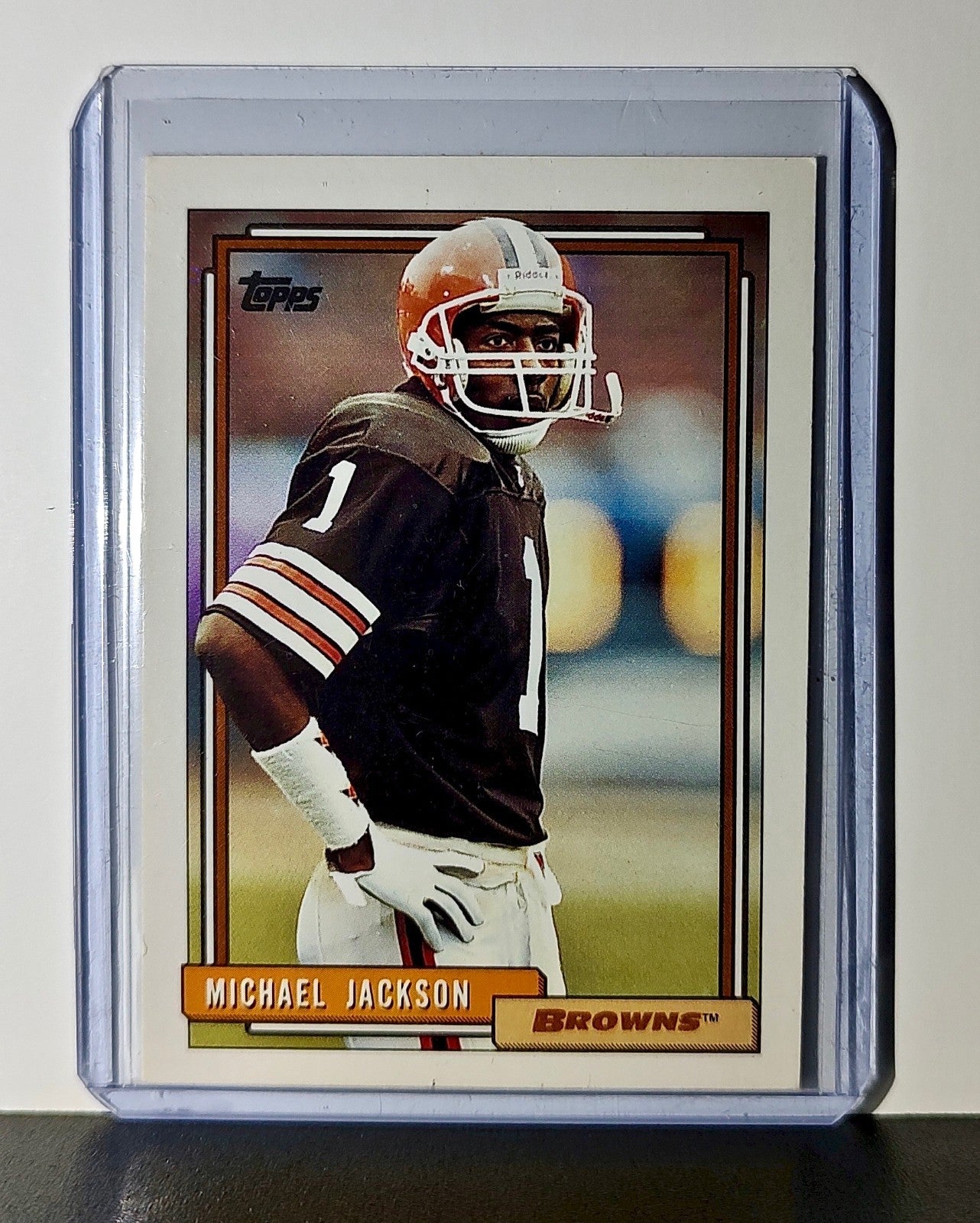 Michael Jackson 1992 Topps NFL #77 Card Cleveland Browns