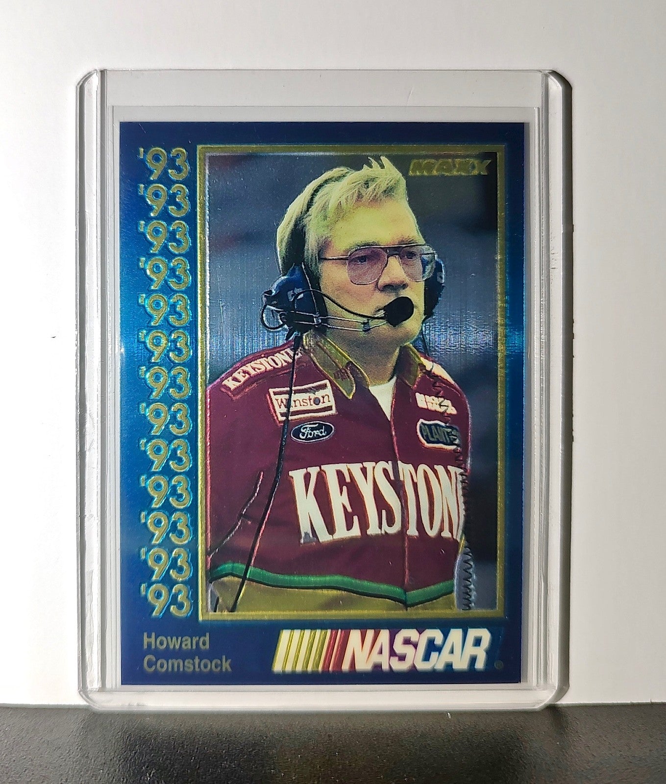 Howard Comstock 1993 Maxx Premier Plus Racing #149 NASCAR Card Roush Racing