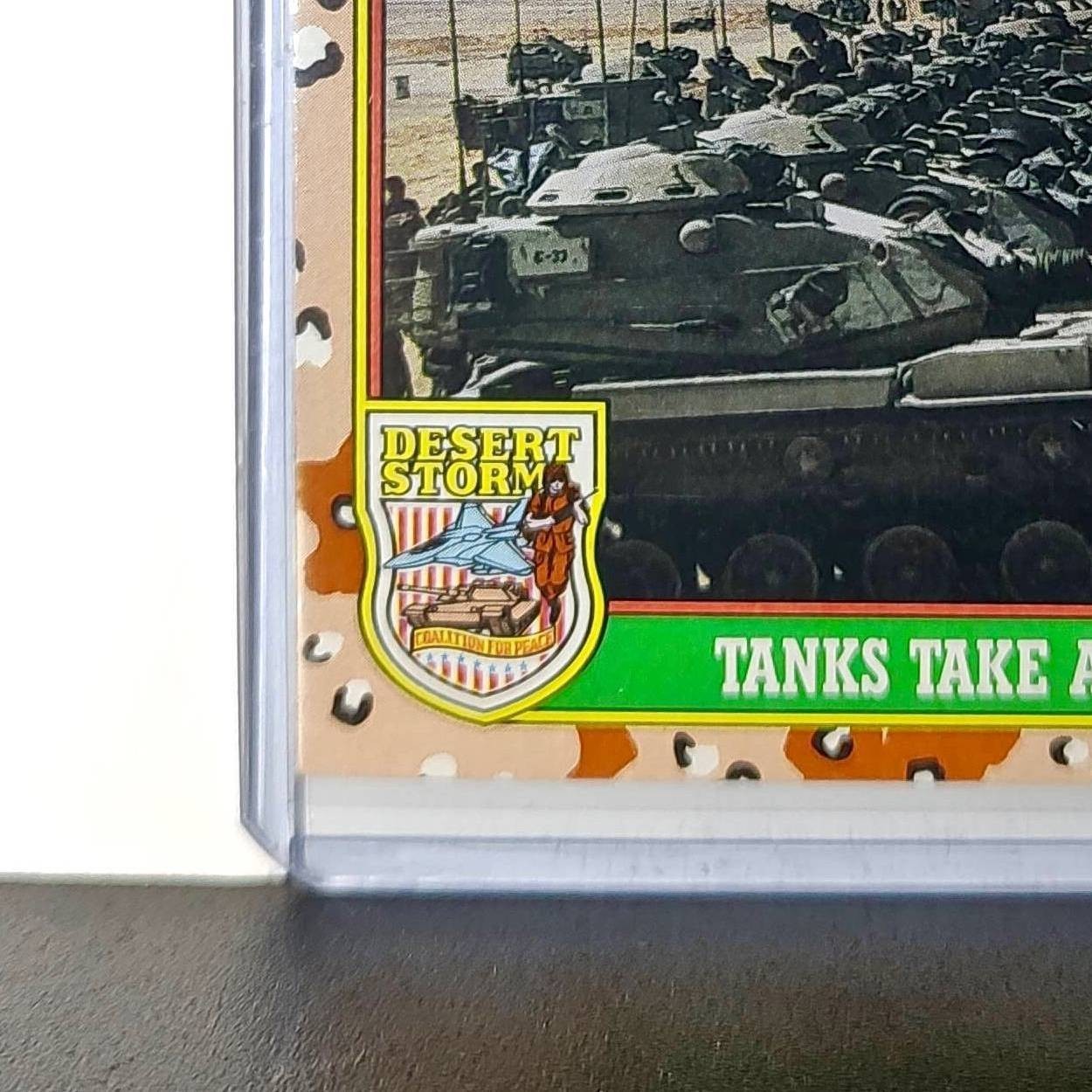 Tanks Take a Stronghold 1991 Topps Desert Storm #40 Card