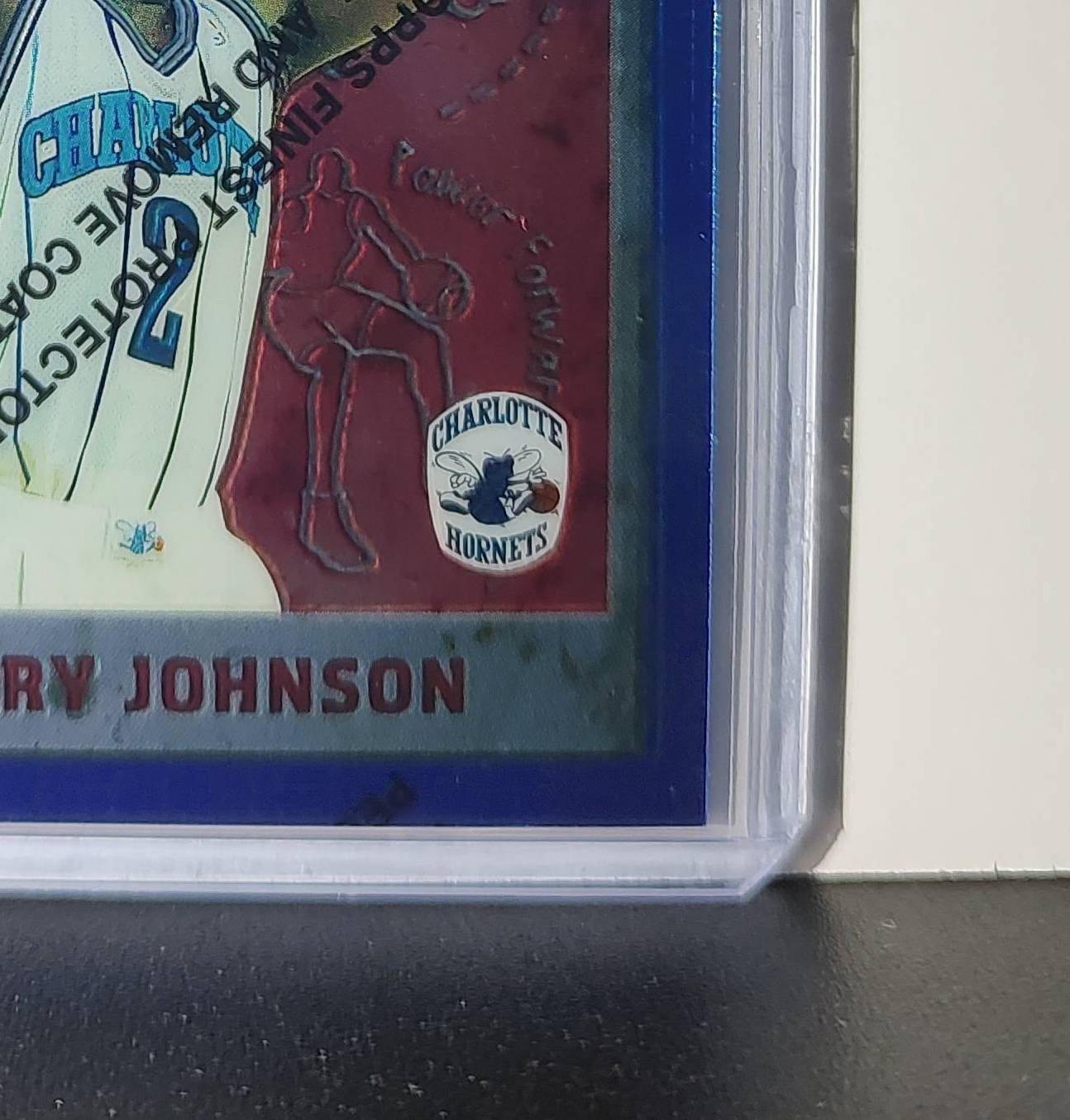 Larry Johnson 1995-96 Topps Finest NBA #233 Card Hornets