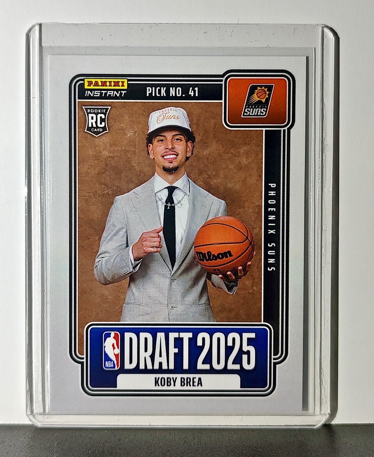 Koby Brea Rookie 2025-26 Panini NBA #32 Draft Night Card Phoenix Suns