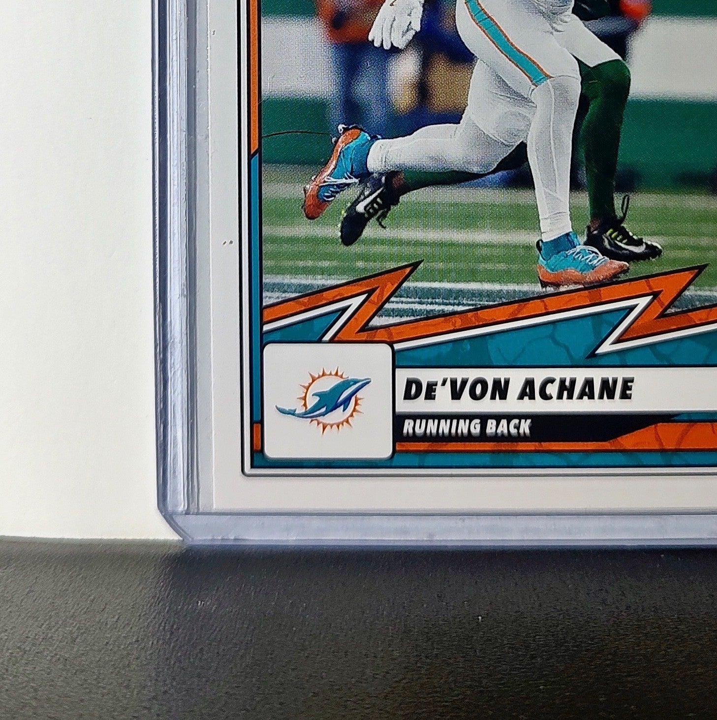 De'Von Achane 2025 Panini NFL #41 Sticker Card Miami Dolphins