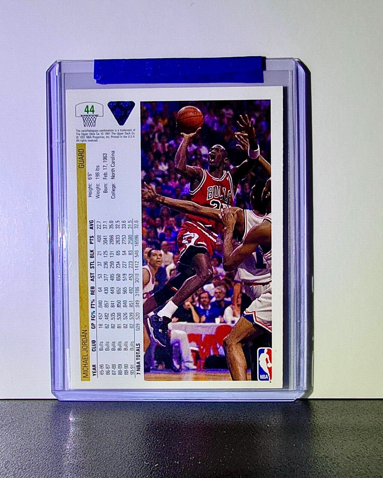 Michael Jordan 1991-92 Upper Deck #44 Basketball Card Chicago Bulls