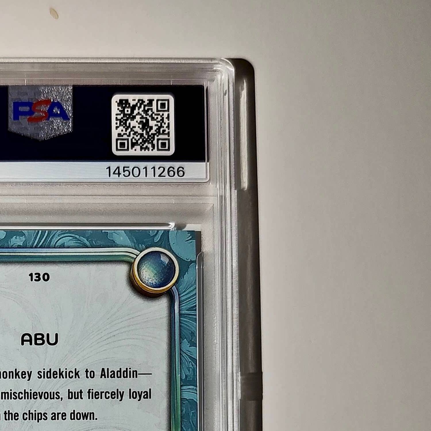 Abu 2025 Topps Disney Wonder #130 Diamond Card Aladdin PSA 9