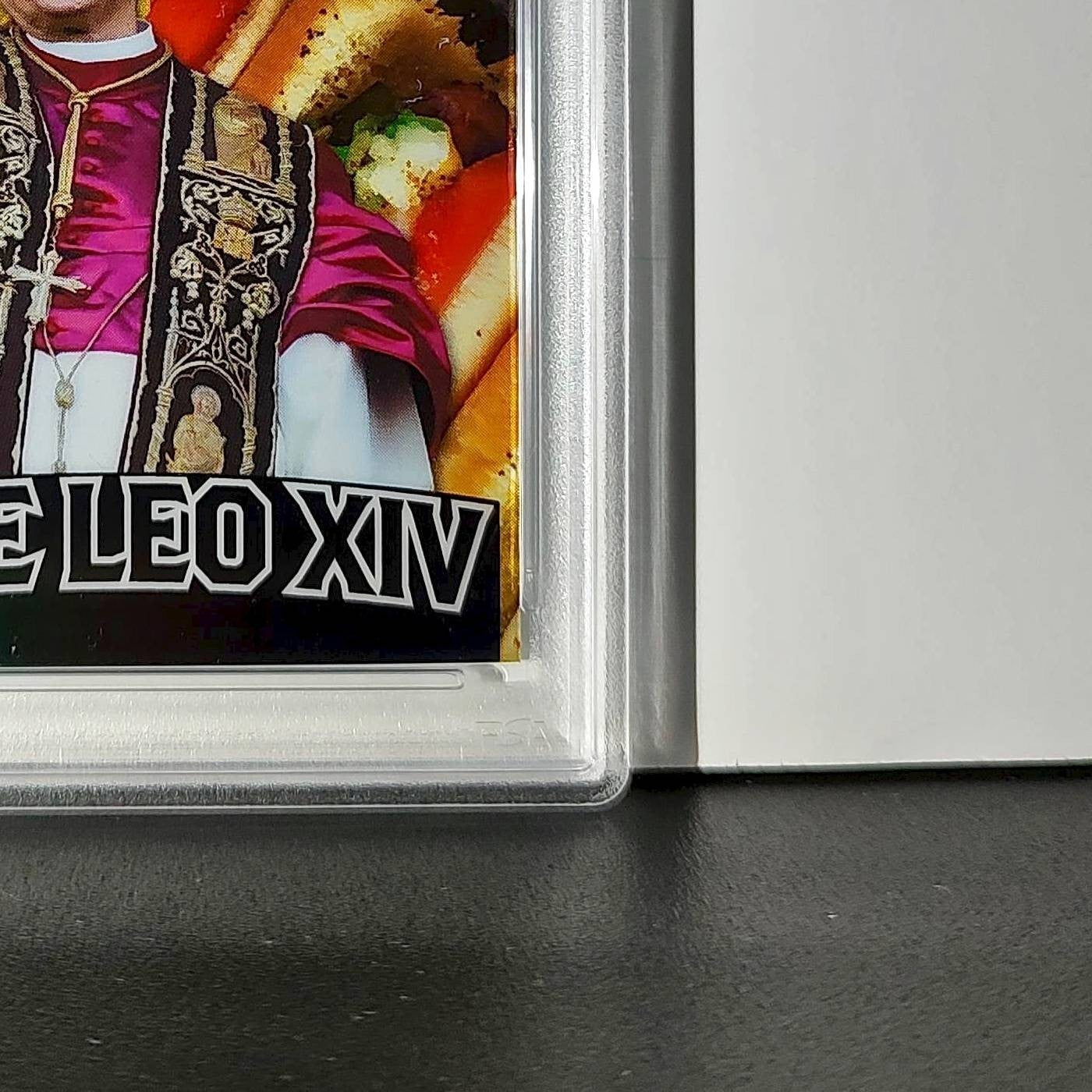 2025 Leaf Metal Pope Leo XIV 46/529 #1 Hot Dog Variant PSA 9 Mint