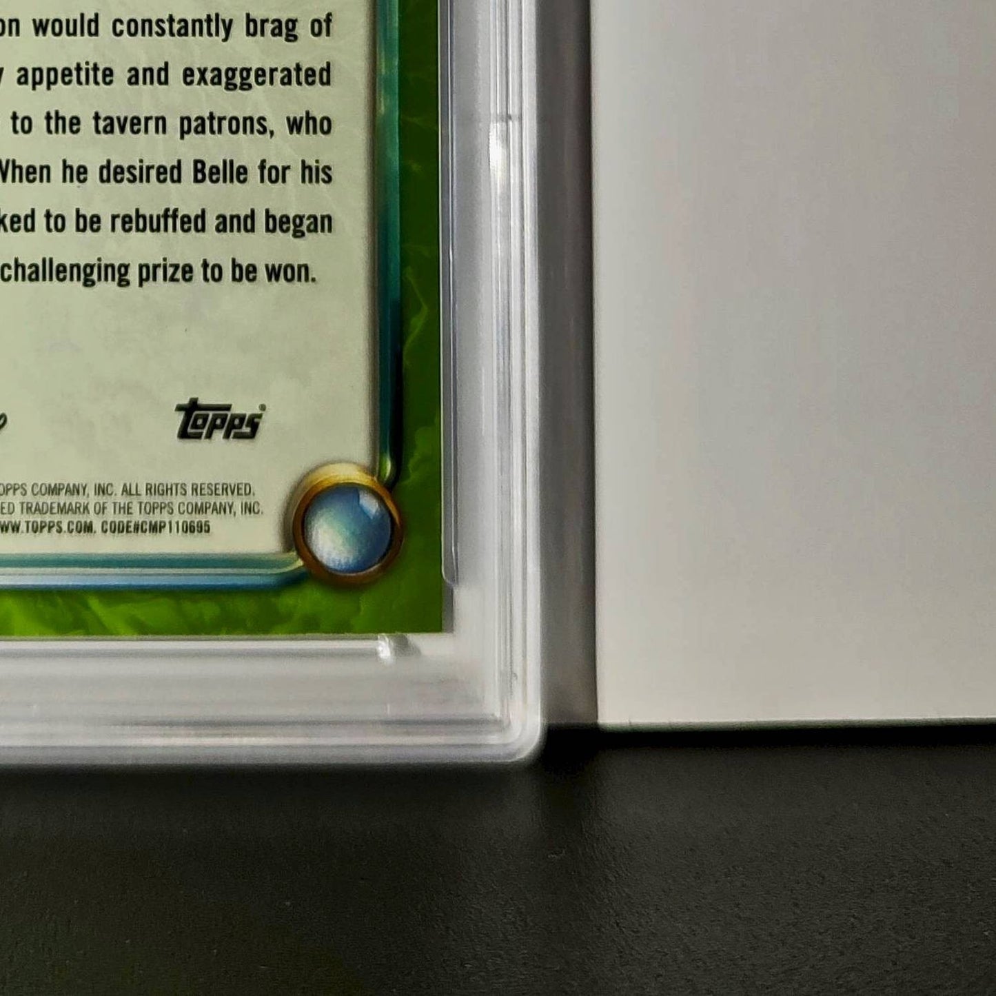 Gaston 2025 Topps Disney Wonder #177 Card Beauty and the Beast PSA 10