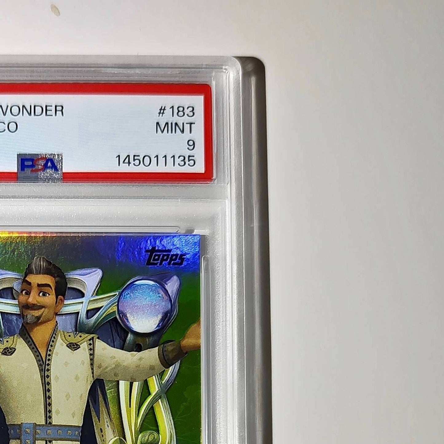 King Magnifico 2025 Topps Disney Wonder #183 Card Wish PSA 9