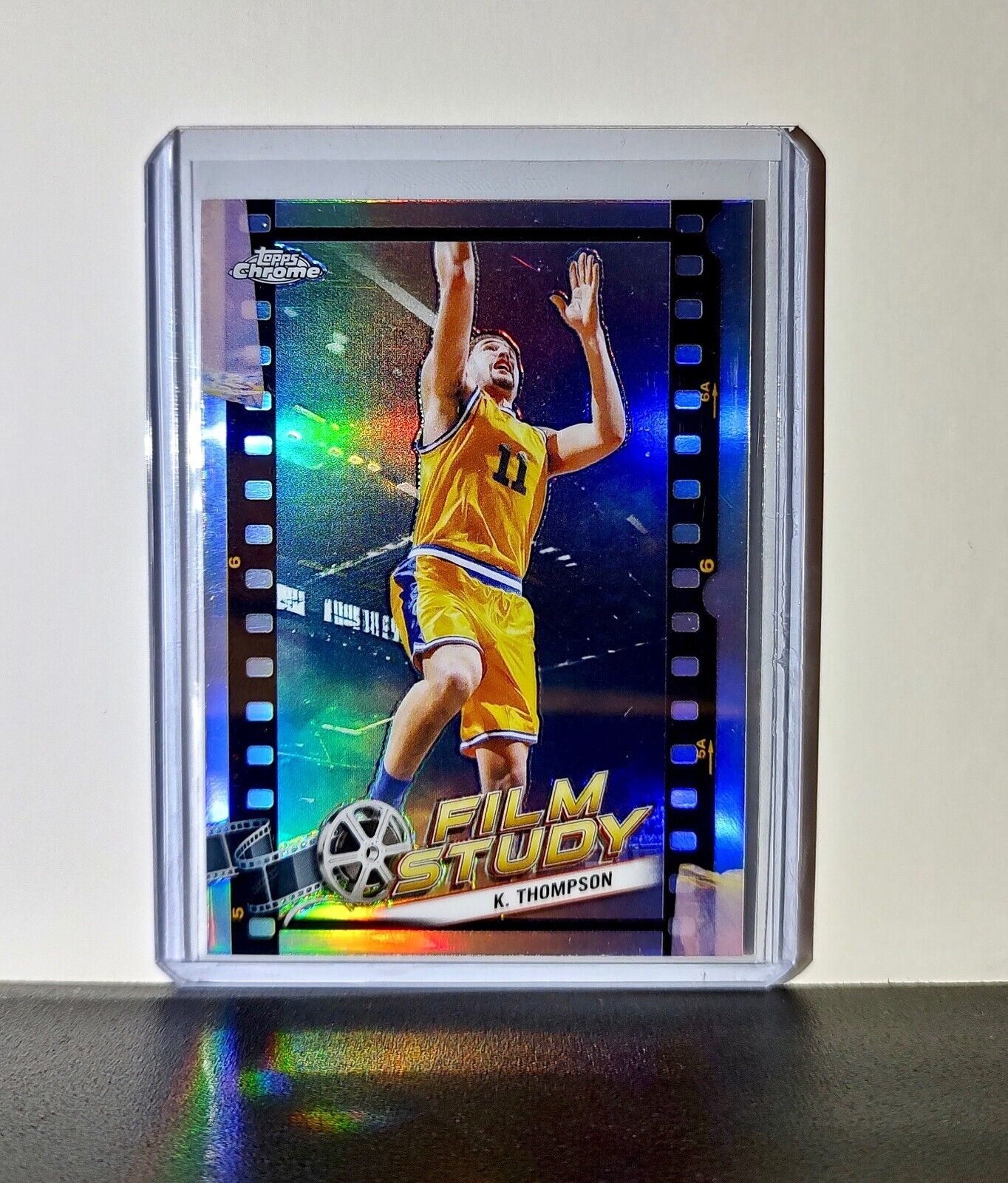 Klay Thompson 2023-24 Topps Chrome NBA #FS-8 Film Study Refractor Card Mavericks