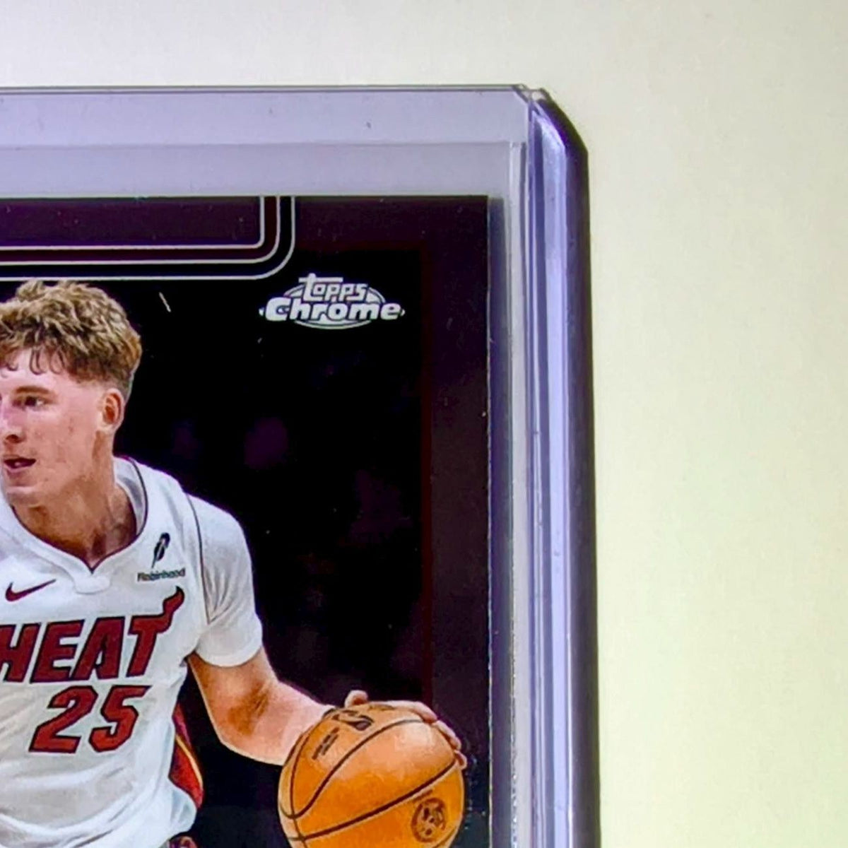 Kasparas Jakučionis Rookie 2025-26 NBA Topps Chrome Update #170 Card Miami Heat
