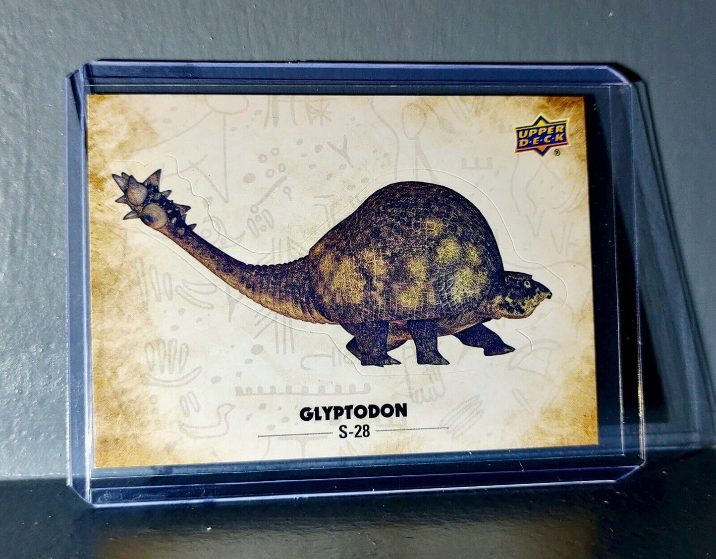 2015 Upper Deck Dinosaurs Glyptodon #S-28 Trading Sticker Card