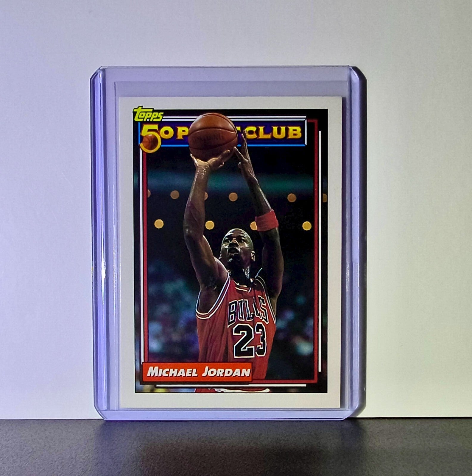Michael Jordan 1992-93 Topps 50 Point Club #205 Basketball Card Chicago Bulls