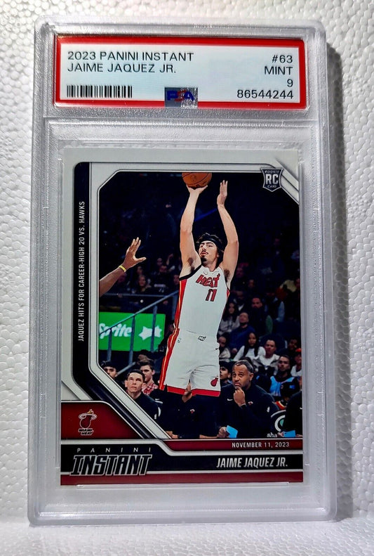 Jaime Jaquez Jr. 2023-24 Panini #63 NBA Rookie Card Heat 1 of 183 PSA 9 Mint