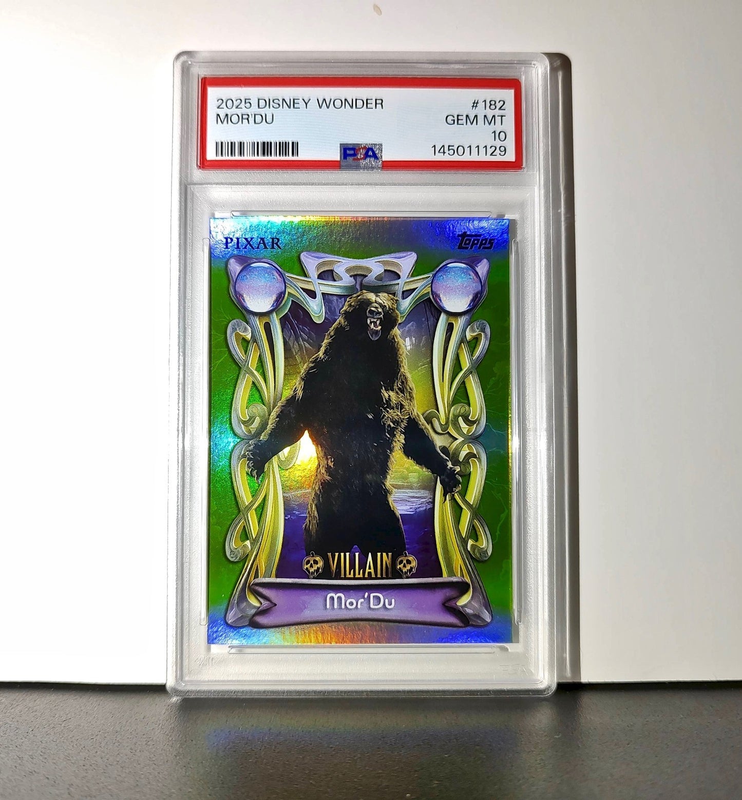 Mor'Du 2025 Topps Disney Wonder #182 Card Brave PSA 10