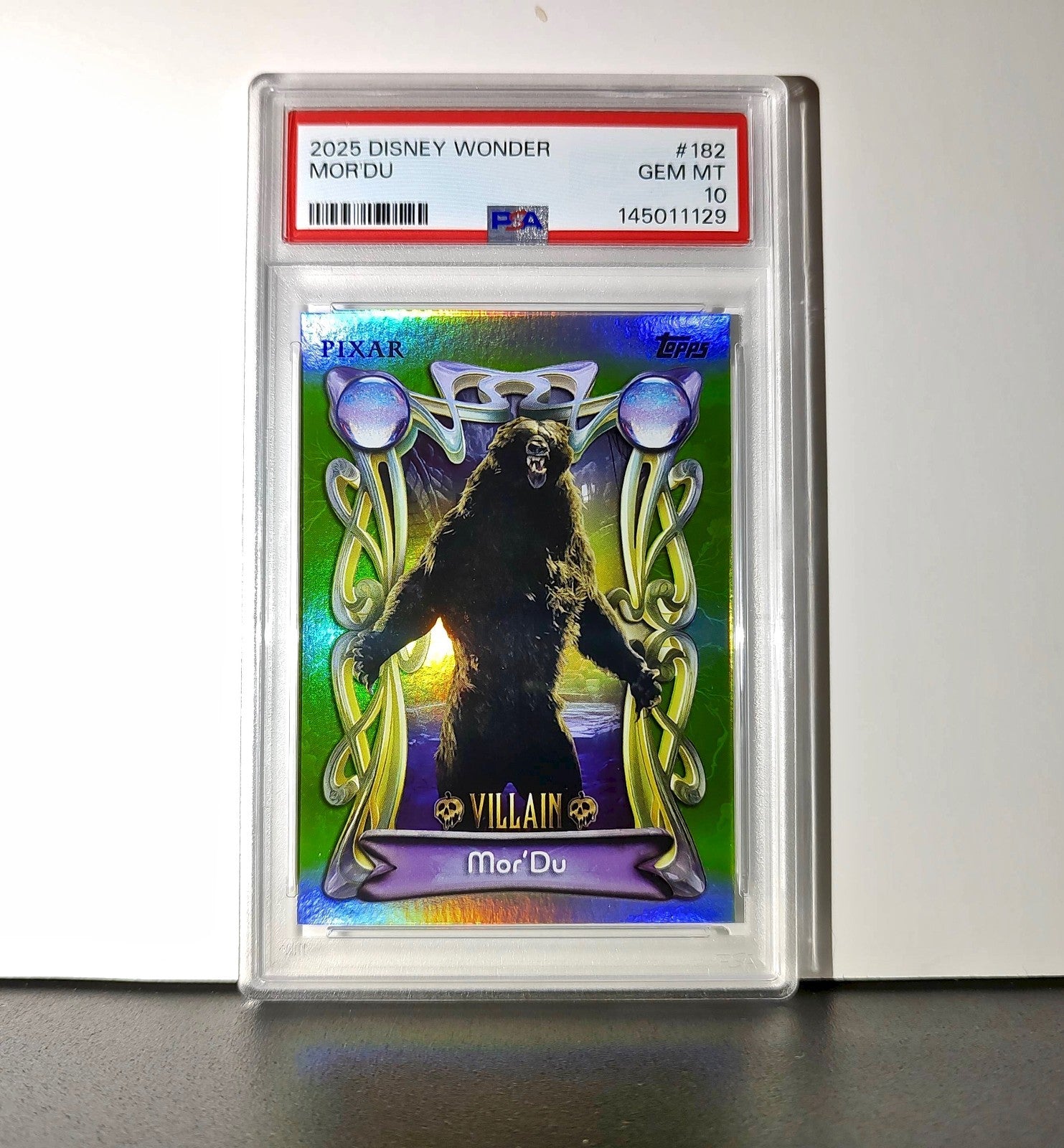 Mor'Du 2025 Topps Disney Wonder #182 Card Brave PSA 10