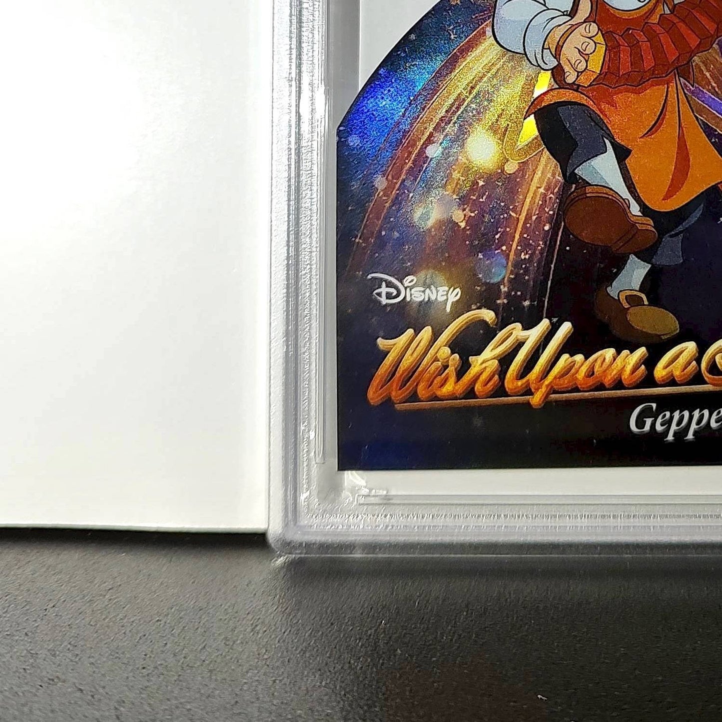 Geppetto 2025 Topps Chrome Disney #W-2 Wish Upon A Star Die Cut Pinocchio PSA 9