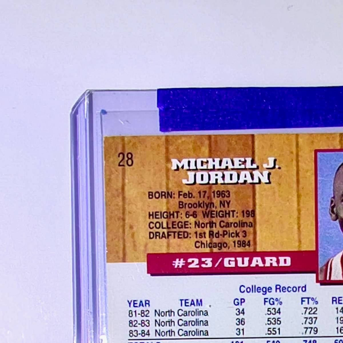 Michael Jordan 1993-94 NBA Hoops #28 Basketball Card Chicago Bulls