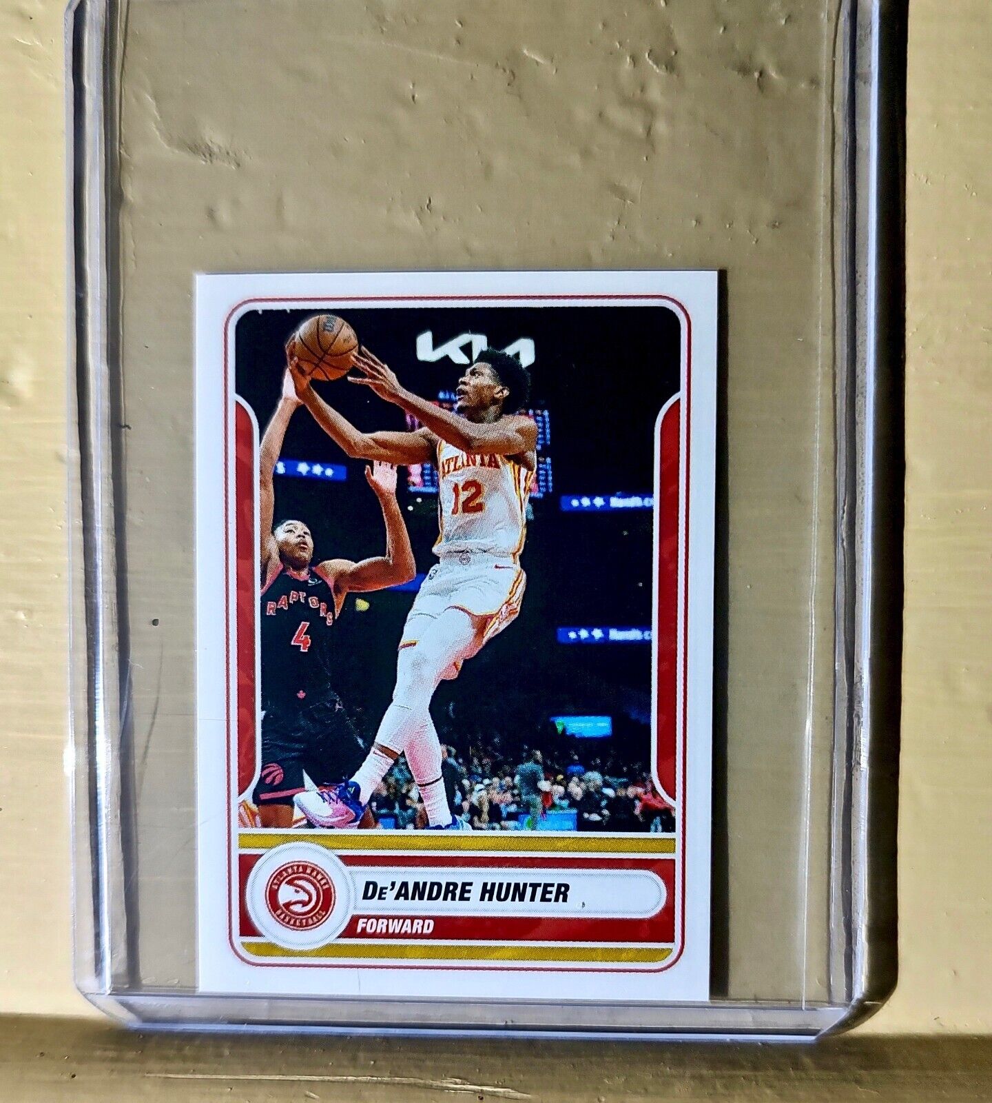 2023-24 De'Andre Hunter Panini NBA Basketball #110 Sticker Atlanta Hawks