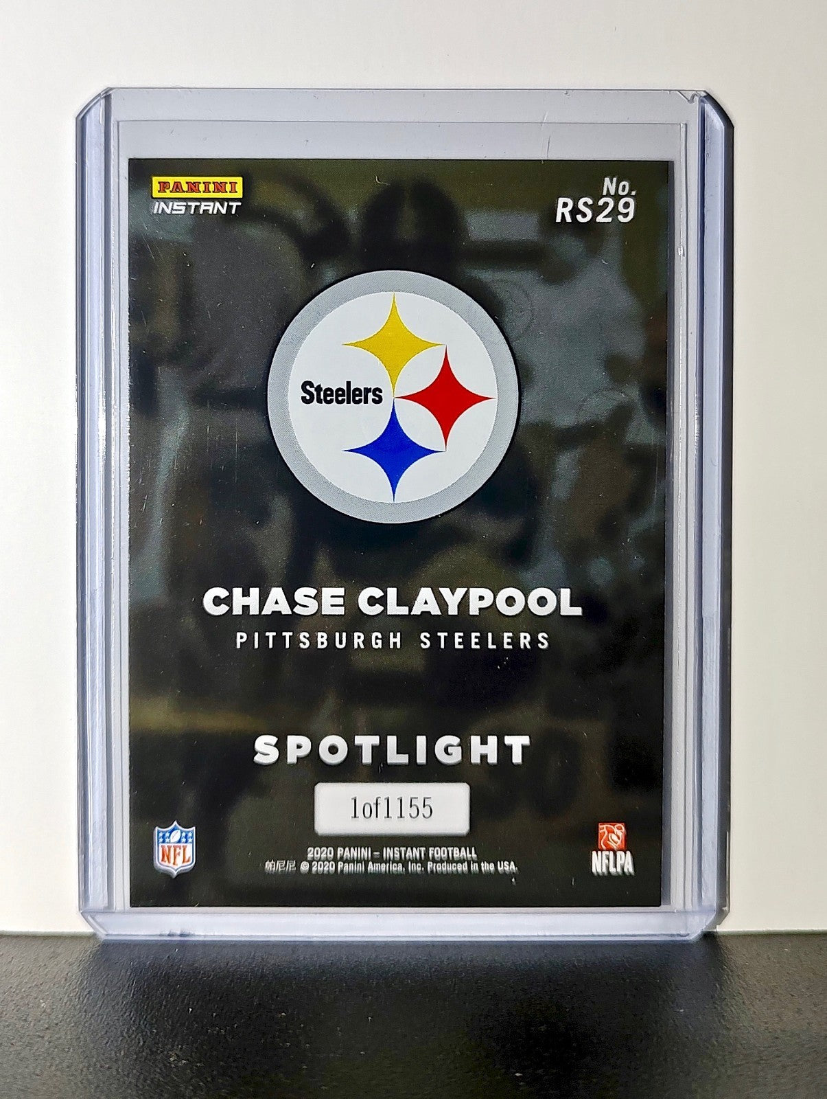 Chase Claypool Rookie 2020 Panini NFL #29 Rookie Spotlight Pittsburgh Steelers