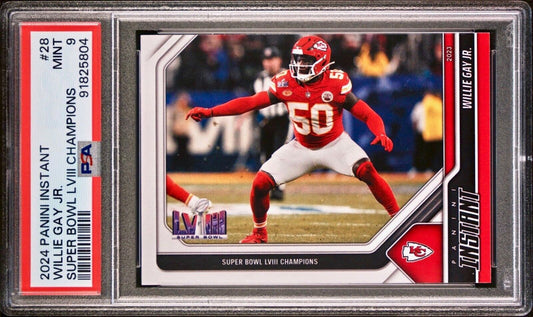 Willie Gay Jr. 2023 Panini NFL Superbowl Champions #28 Card PSA 9 Mint