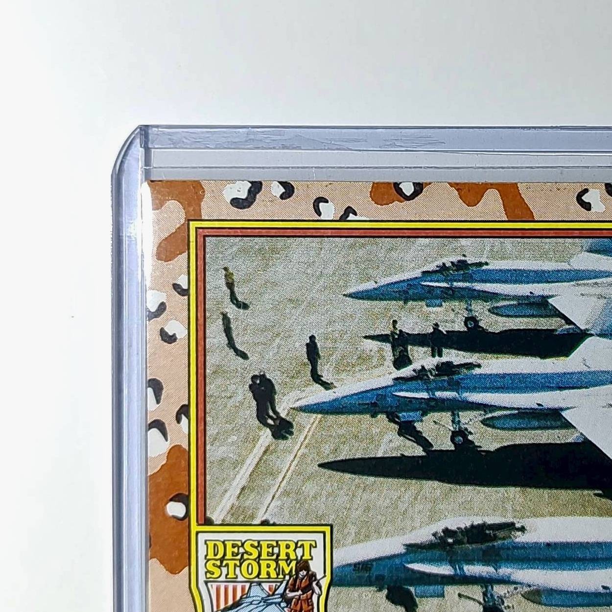 An F/A-18 Waits to Fly 1991 Topps Desert Storm #29 Card