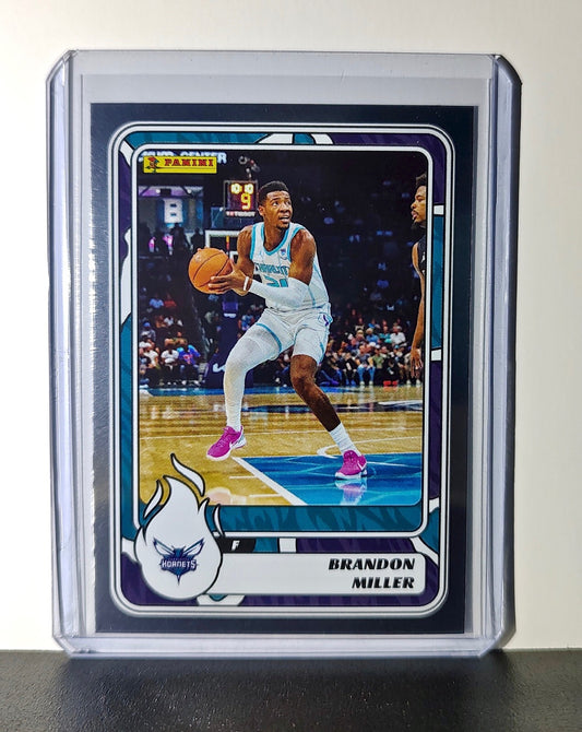 Brandon Miller Rookie 2024-25 Panini NBA #21 Foil Sticker Card Charlotte Hornets