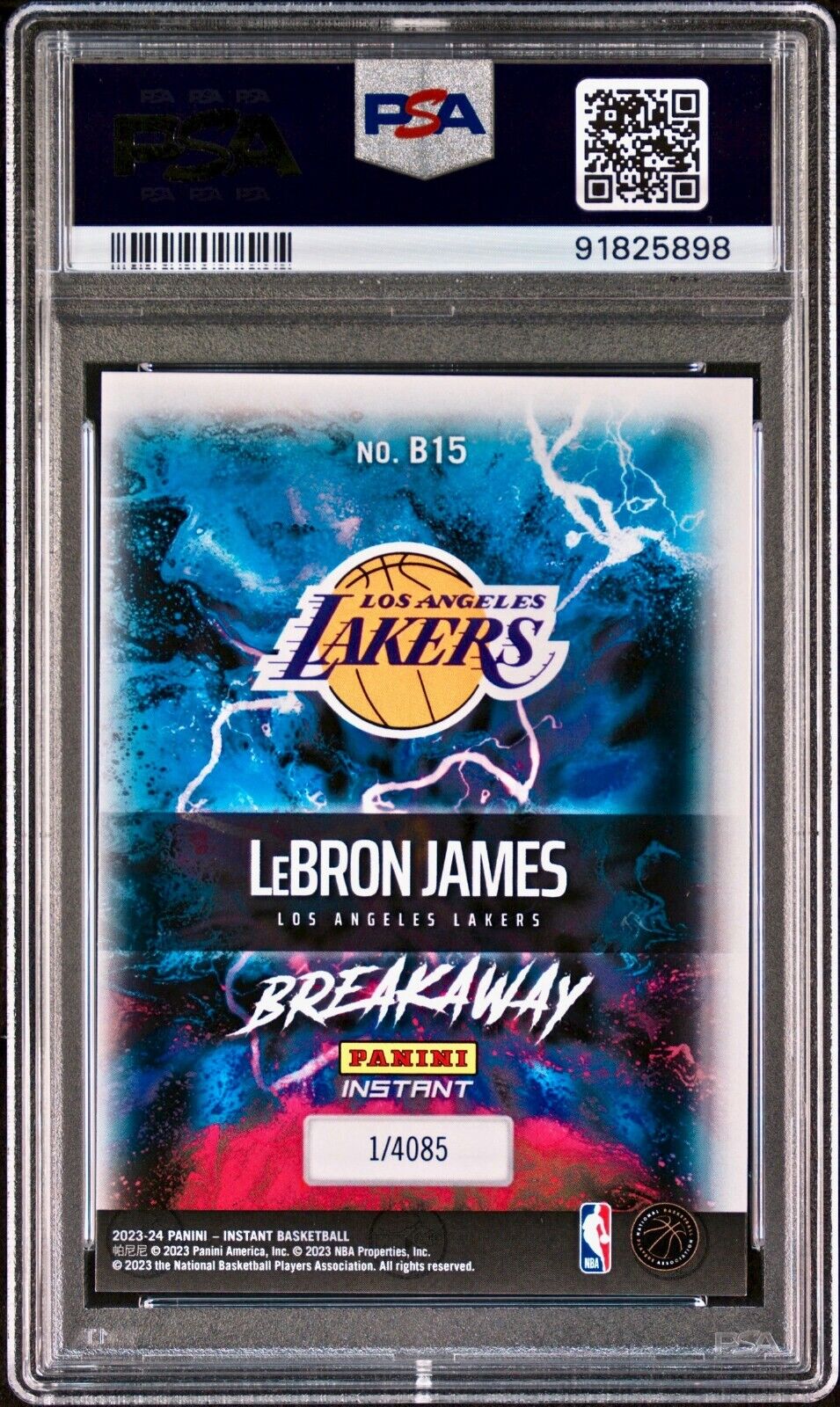 LeBron James 2023-24 Panini NBA Breakaway #15 Card 1 of 4085 PSA 10 Gem Mint