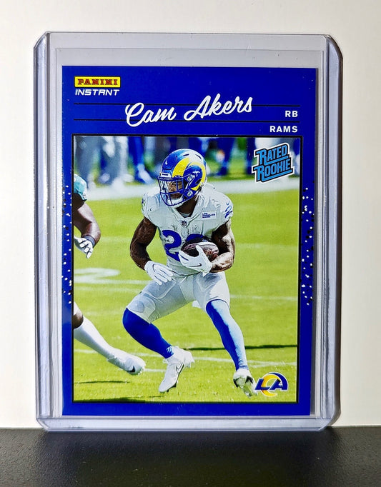 Cam Akers Rookie 2020 Panini NFL #21 Rated Rookie Card Los Angeles Rams
