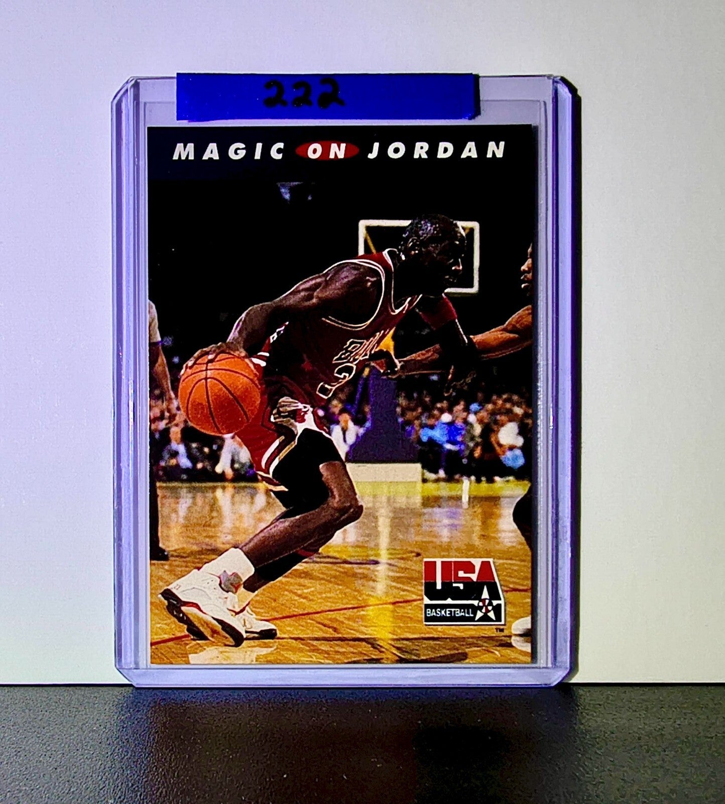Michael Jordan Magic Johnson 1992-93 Skybox USA Basketball #105 Card Bulls