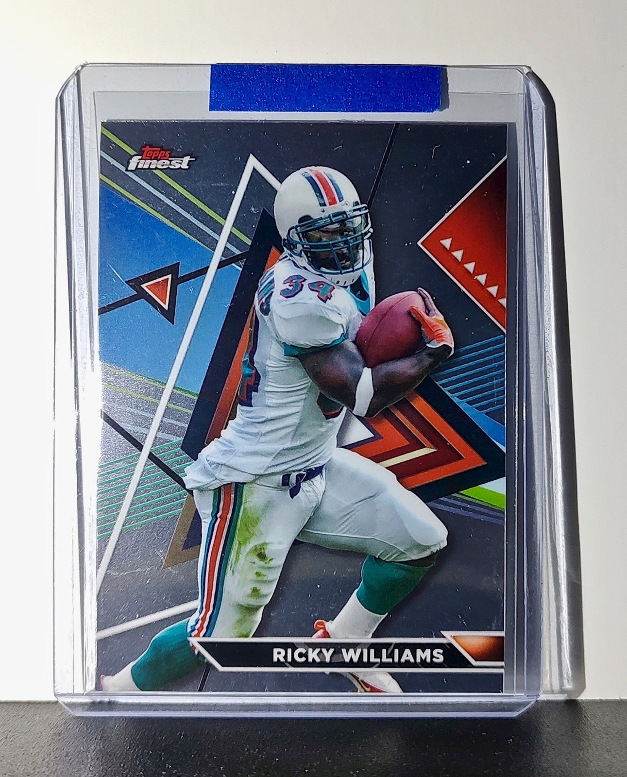 Ricky Williams 2023 Topps Finest Refractor NFL #205 Card Miami Dolphins