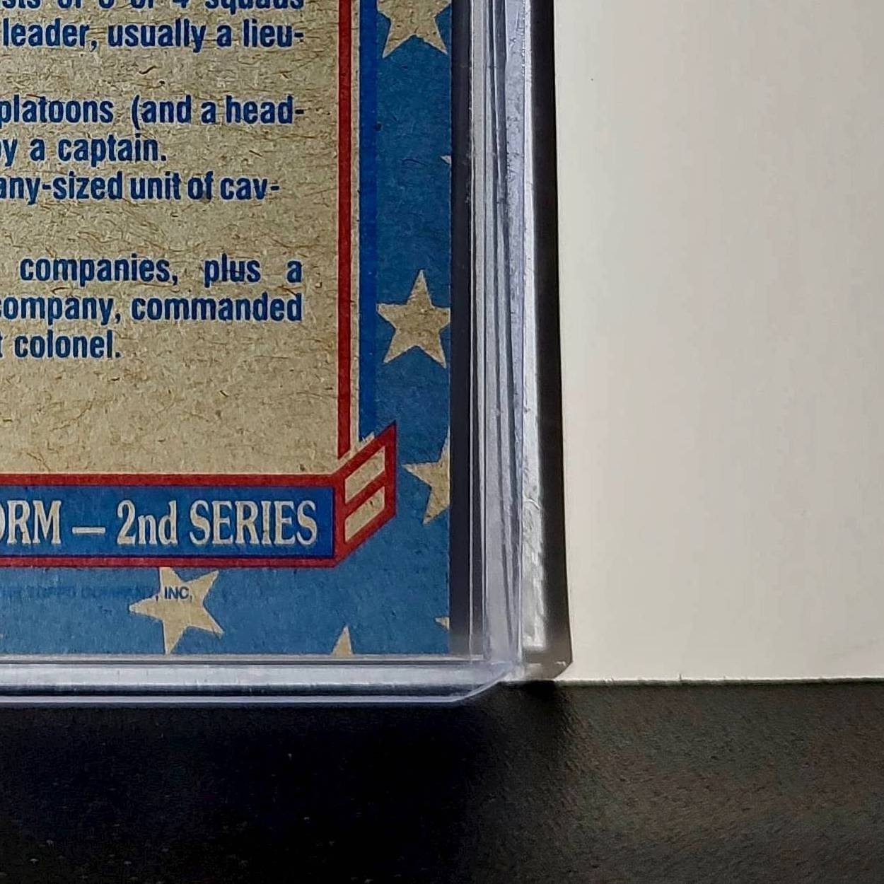 Unit Sizes – A 1991 Topps Desert Storm #141 Card