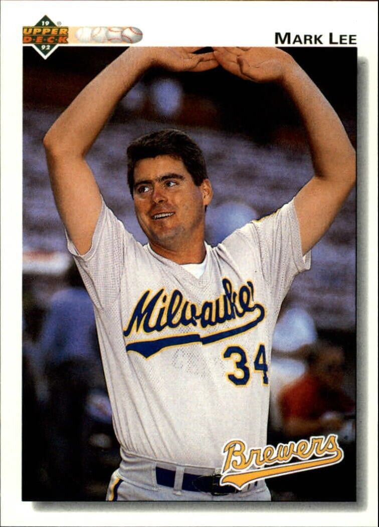 Mark Lee 1992 Upper Deck MLB #507 Baseball Card Milwaukee Brewers