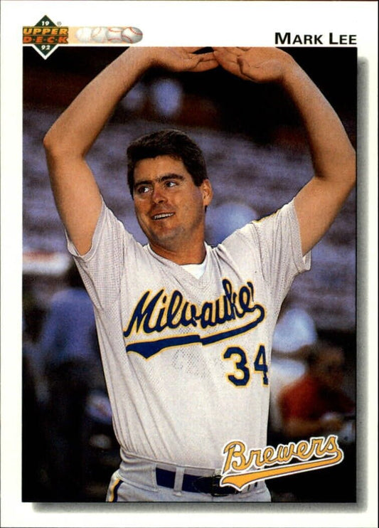 Mark Lee 1992 Upper Deck MLB #507 Baseball Card Milwaukee Brewers
