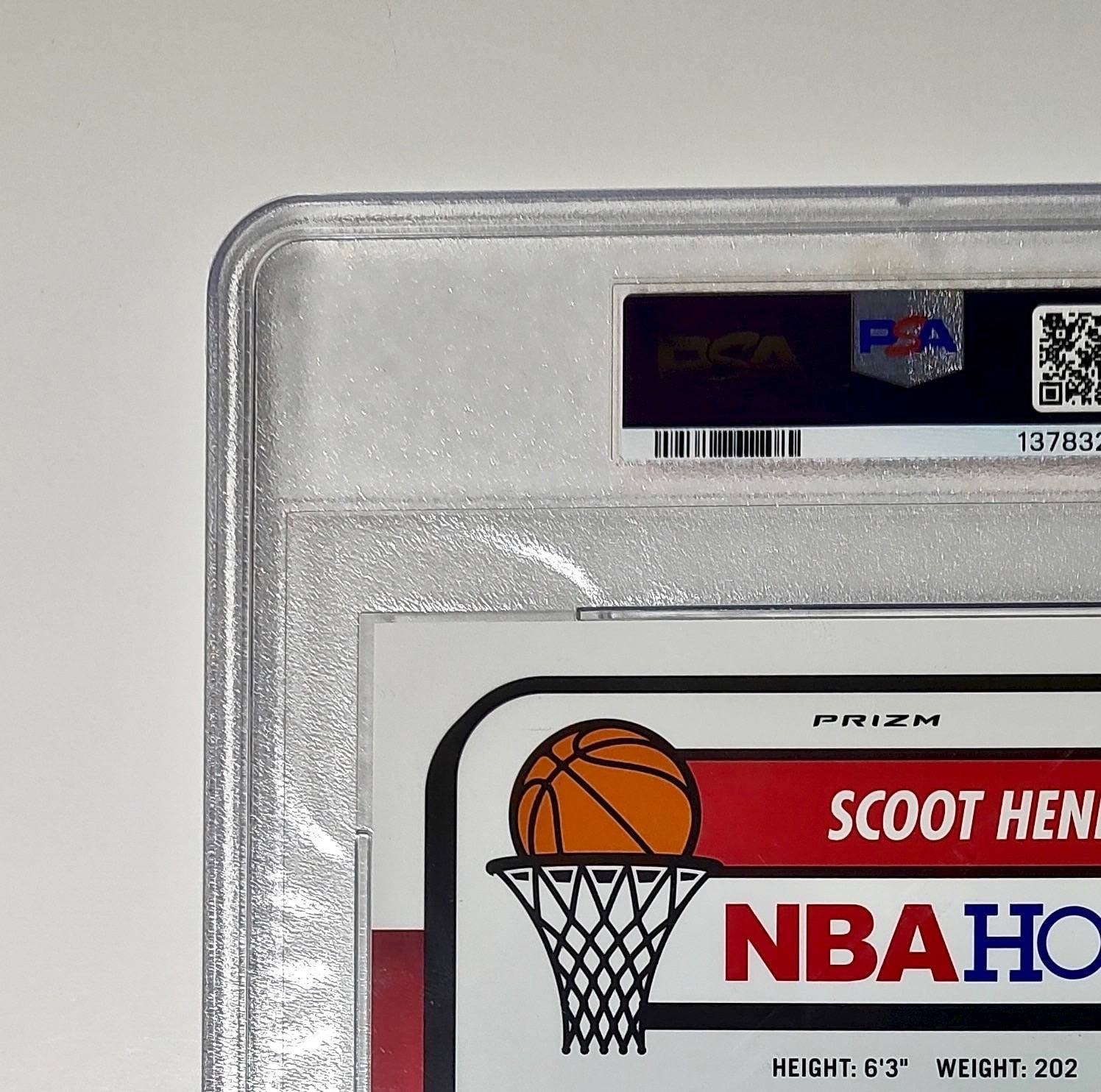 Scoot Henderson 2023 Panini Premium Stock NBA Hoops #3 Jumbo Refractor PSA 9