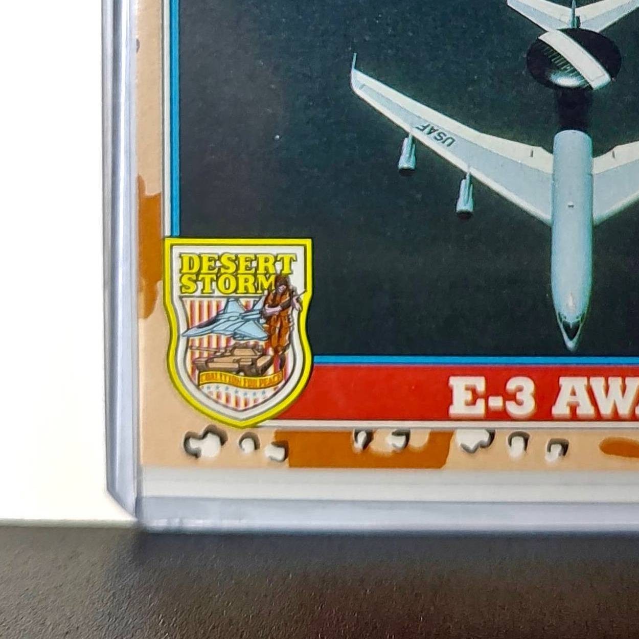 E-3 AWACS 1991 Topps Desert Storm #139 Card