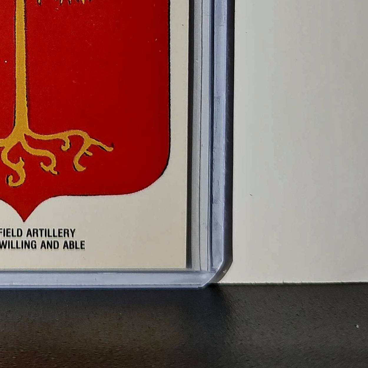 320th Field Artillery Motto: Willing & Able 1991 Topps Desert Storm #5 Sticker