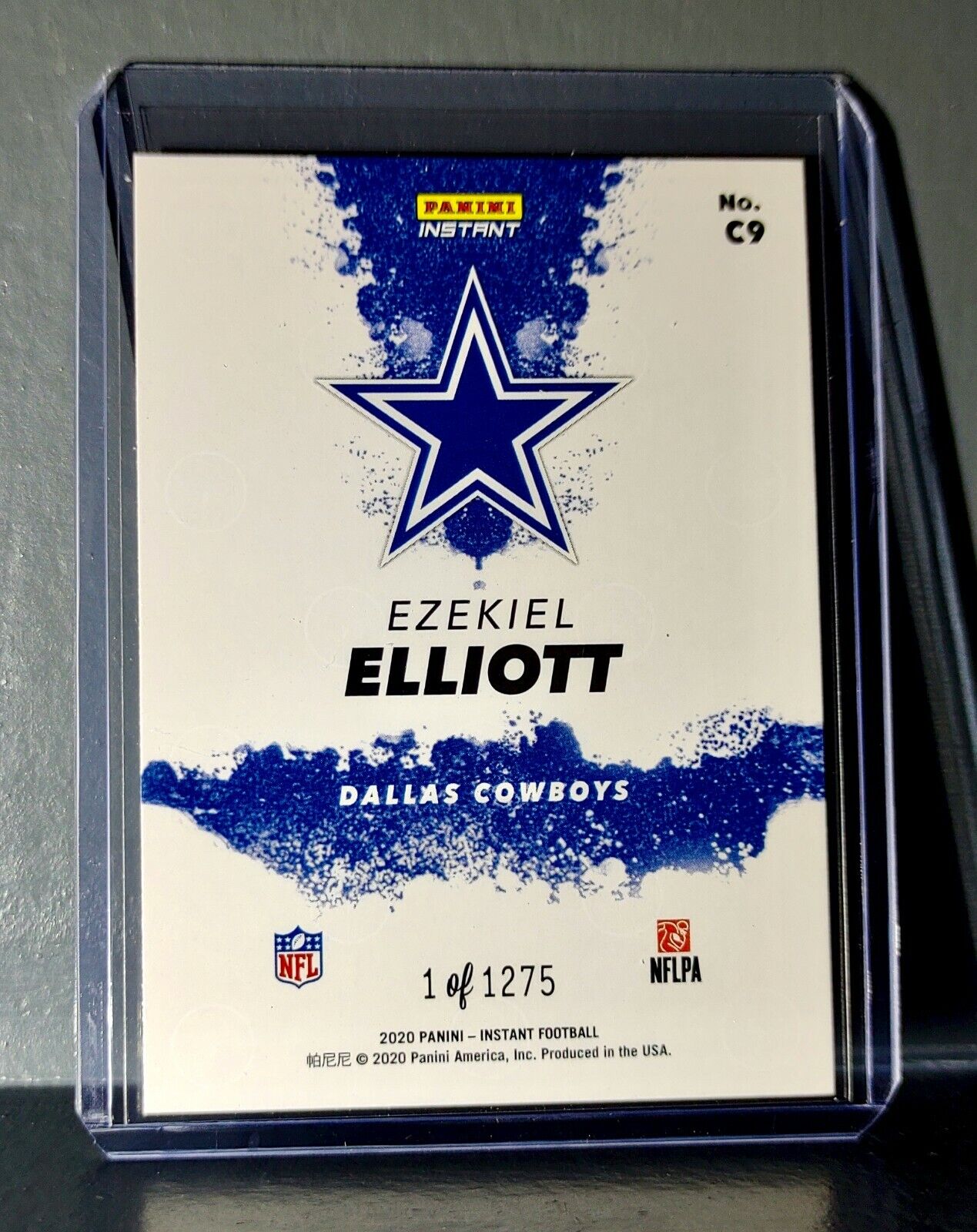 Ezekiel Elliott 2020 Panini NFL Instant My City #9 Football Card 1 of 1275