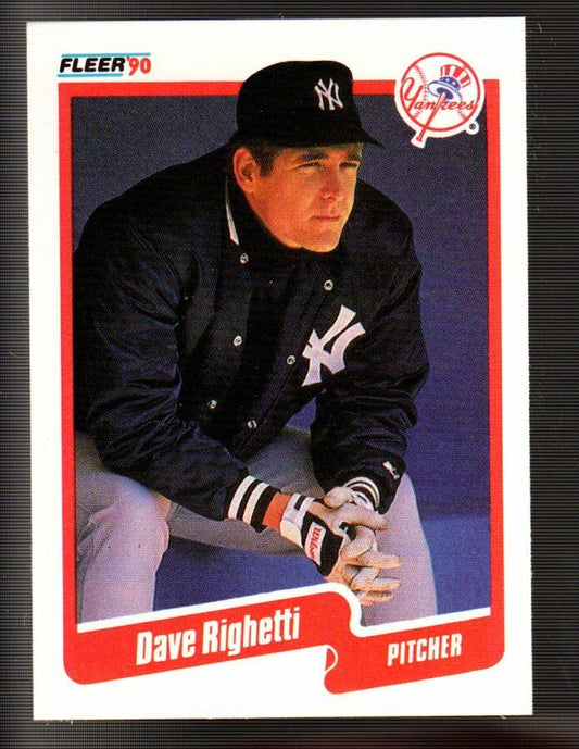 1990 Dave Righetti Fleer Baseball Card #453