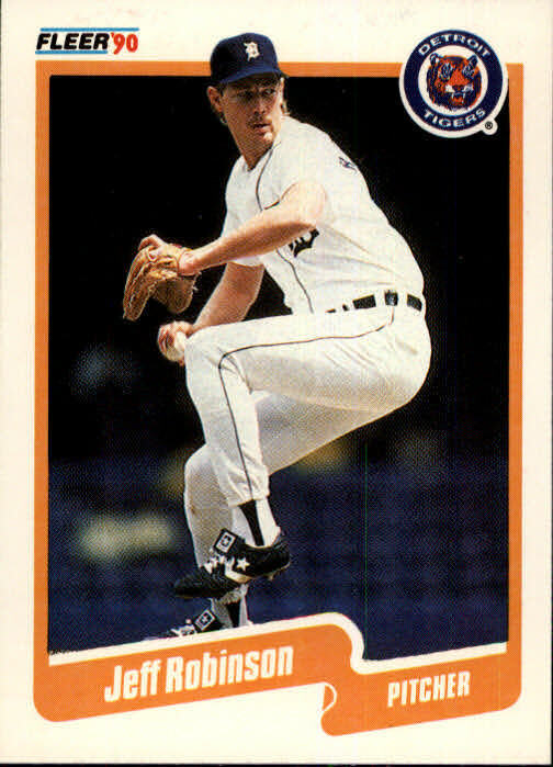 1990 Jeff M. Robinson Fleer Baseball Card #614
