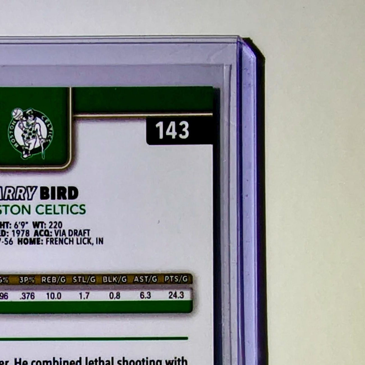 Larry Bird 2025-26 NBA Topps Chrome Update #143 Basketball Card Boston Celtics