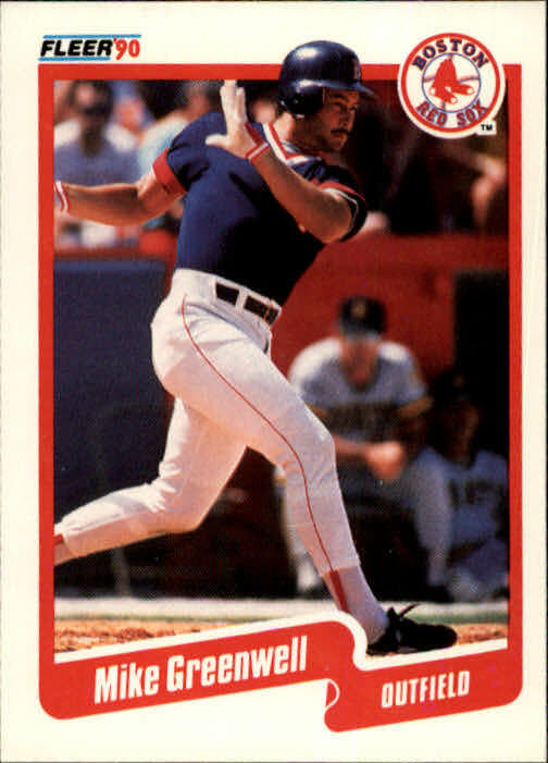 1990 Mike Greenwell Fleer Baseball Card #277