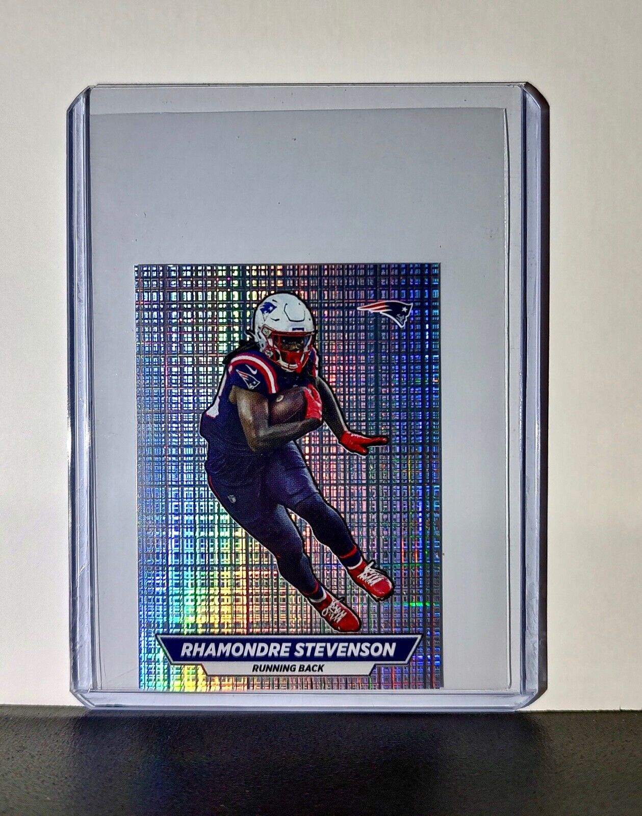 Rhamondre Stevenson 2024 Panini NFL Sticker #74 Foil New England Patriots