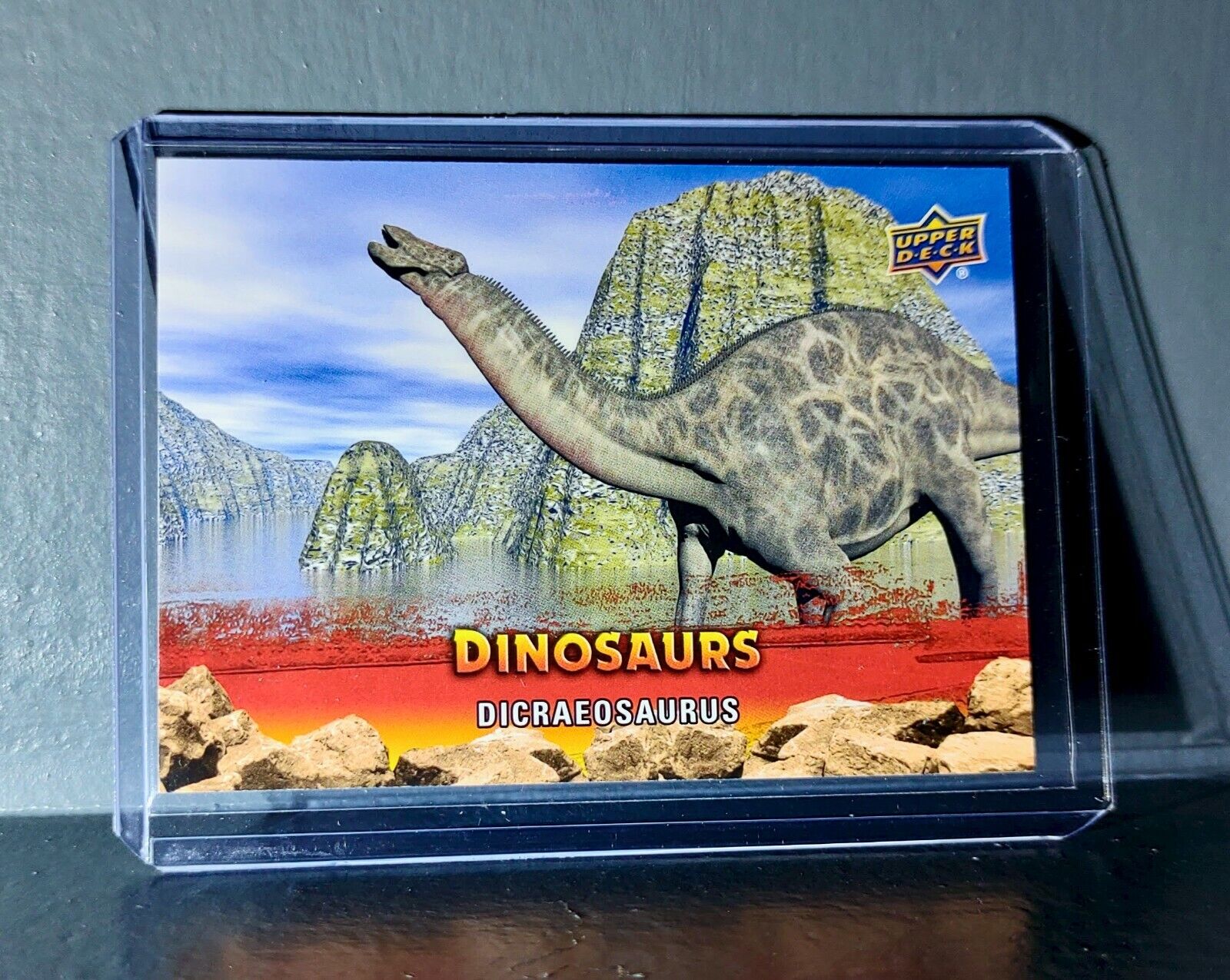 2015 Upper Deck Dinosaurs Dicraeosaurus Extinction Red Parallel #93 Card